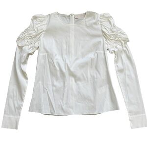PETER PILOTTO Elegant White Women's Top 6 Victorian Romantic Feminine Elegant